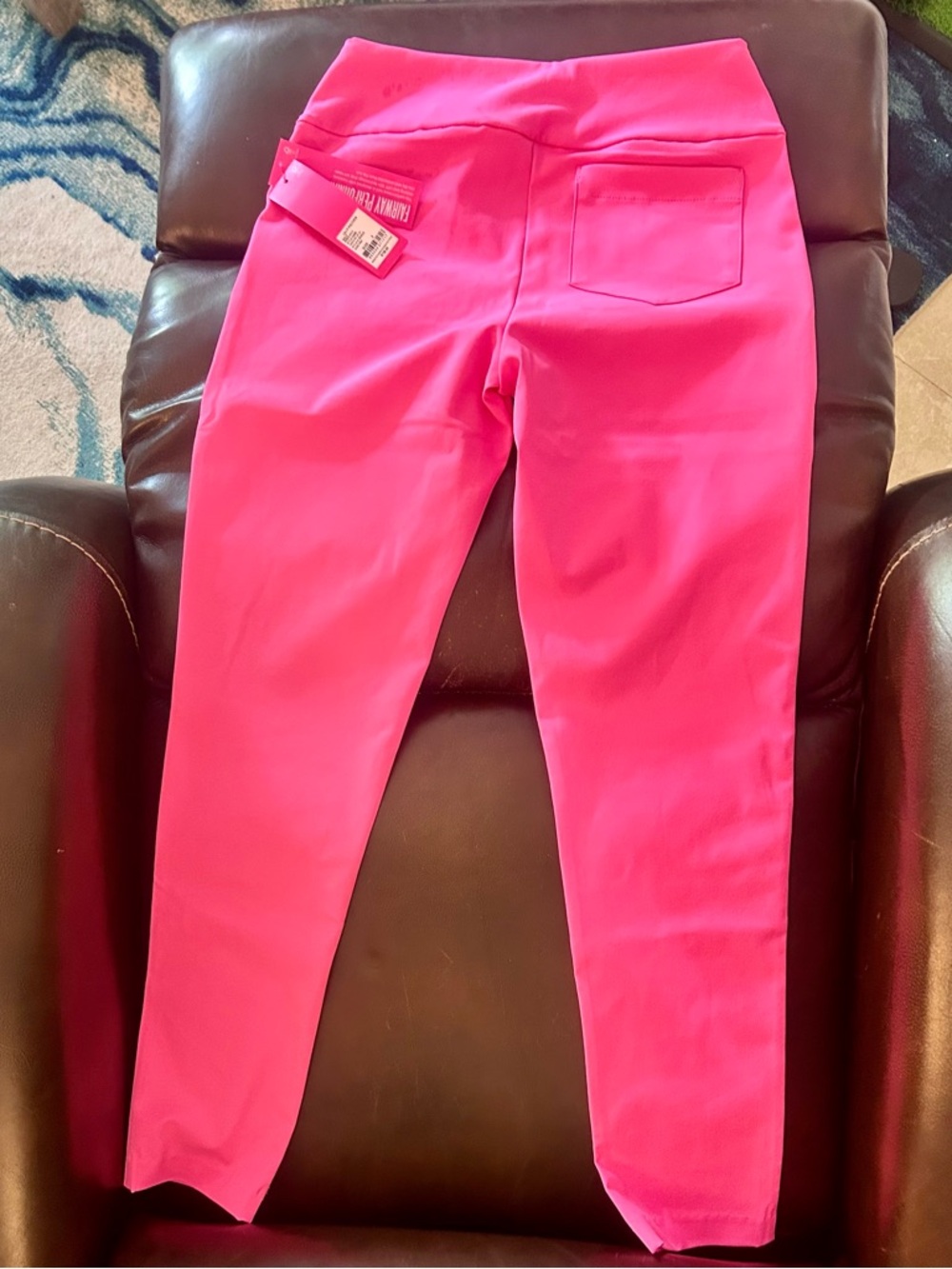 NWT Lilly Pulitzer UPF 50+ Luxletic® Corso Pant in Aura Pink, Sz 2 - Picture 7 of 9